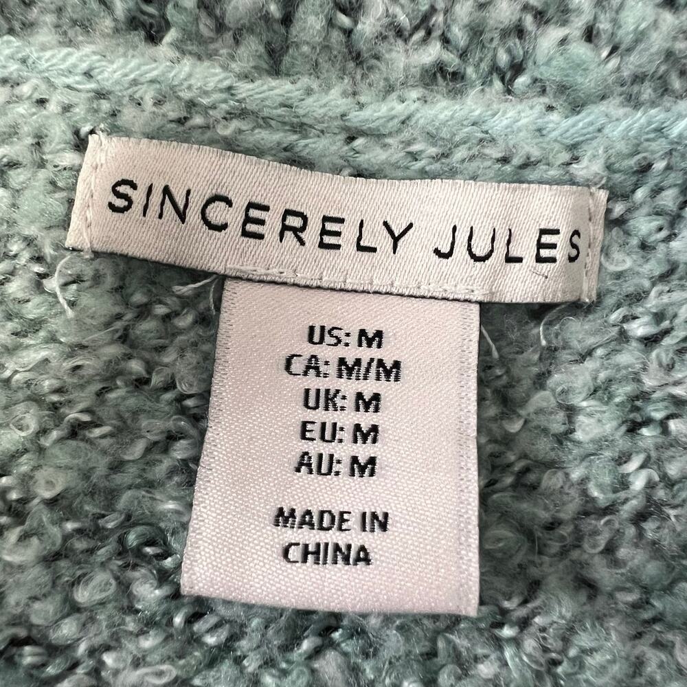 Sincerely Jules Sweater Medium Cropped Colorful Boho Knit Boxy Oversized - Picture 4 of 9